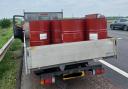 Driver was stopped after travelling with 'insecure load'