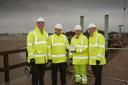 Hugh O'Connor, general manager Merseylink, Richard Walker, project director Merseylink, David Parr, chief executive Mersey Gateway Crossings Board, Rob Polhill, Halton Council leader and chairman Mersey Gateway crossings board