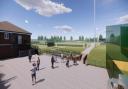 Artist impression of the new site. Image from planning documents.