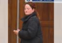 Amy Derber leaving Liverpool Magistrates' Court