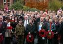 Crowds pay their respects at Runcorn Cenotaph