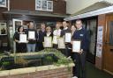 Staff at Fairview Windows with their NVQ awards