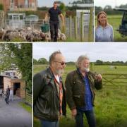 The Hairy Bikers Dave Myers and Si King visited Liam Tickle and Rebecca Scott at Snoutwood Trotters (Getty Images and BBC)
