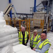 Managing director Roy Longshaw, account manager Carol Venables and general manager Stephen Leigh