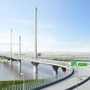 An artist's impression of the new Mersey Gateway