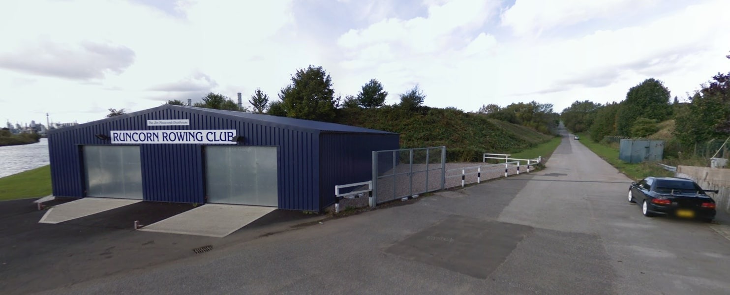 Runcorn Rowing Club, next to a field where a gas-fired power plant has been proposed. Taken from Streetview.