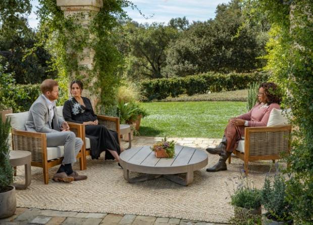 Runcorn and Widnes World: Harry and Meghan during their Oprah Winfrey interview (Harpo Productions /Joe Pugliese)