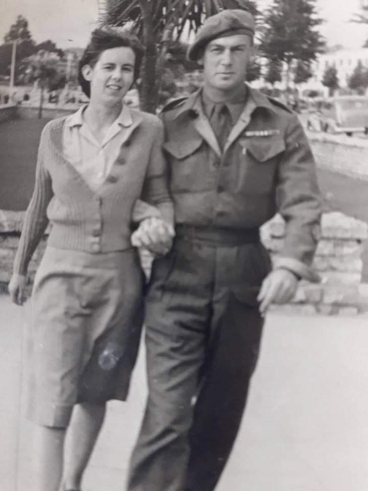 Margaret Easton with husband Alexander on their honeymoon