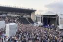 The view from the stands at Bryan Adams' gig in which Mel C joined him