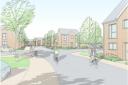 Artist impression of the revised Foundry Lane housing scheme. Image from planning docs.