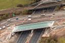 The new A533 Expressway bridge, to the bottom of the photo, will open next week
