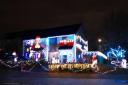 Two homes on Kingshead Close have gone all out with the Christmas decorations this year