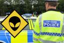 Cheshire Police has revealed it received reports of alien invasions in 2023