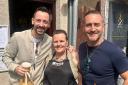Will Mellor and Ralf Little paid a visit to a bakery in Runcorn