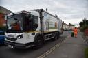 Dorset Waste Partnership lorry collecting in Weymouth.                                     Picture:JOHN GURD  JG18045.