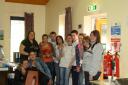 The LPA group receiving their vouchers on the last day of their course!