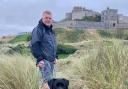 Rob Gardiner and his black Labrador Riley were on a countryside walk when Riley suddenly inhaled the wheat spike.