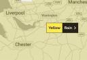 The Met Office has issued a yellow weather warning for heavy rain
