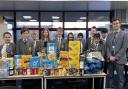 The winning form collected more than 700 items for the Foodbank collection