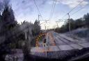 Safety warning as CCTV catches man’s shocking near train miss