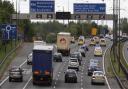 A crash on the M62 has left a significant diesel spillage on the carriageway