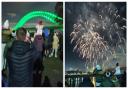 The Silver Jubilee Bridge ablaze with colour for a dazzling light and firework display staged a dazzling LED light
