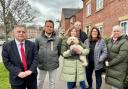 Mike Amesbury MP with leaseholders from the Morris Homes estate