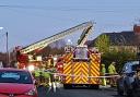 Firefighters tackle a serious fire at a houses on St Anne's Road in Widnes