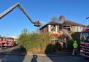 Firefighters hose down house on St Anne's Road in Widnes wrecked in a fierce blaze
