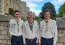 Joseph and Matthew Duckett were presented their award at Windsor Castle alongside their dad, Kev
