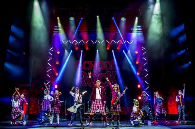 School of Rock is on at the Palace Theatre in Manchester