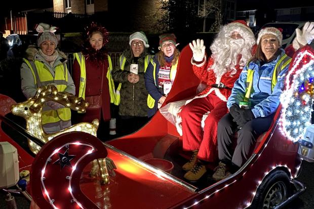 Camp Project Wales' Santa sleigh