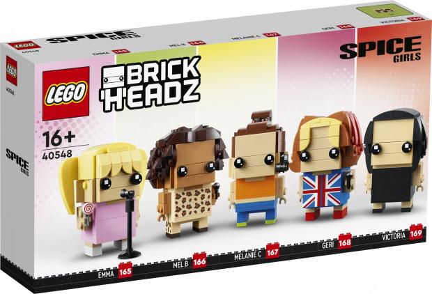 Runcorn and Widnes World: LEGO Spice Girls Brick Headz packaging. Credit: LEGO