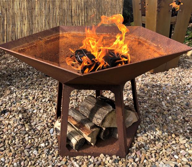 Runcorn and Widnes World: Personalised Steel Star Firepit. Credit: Not On The High Street