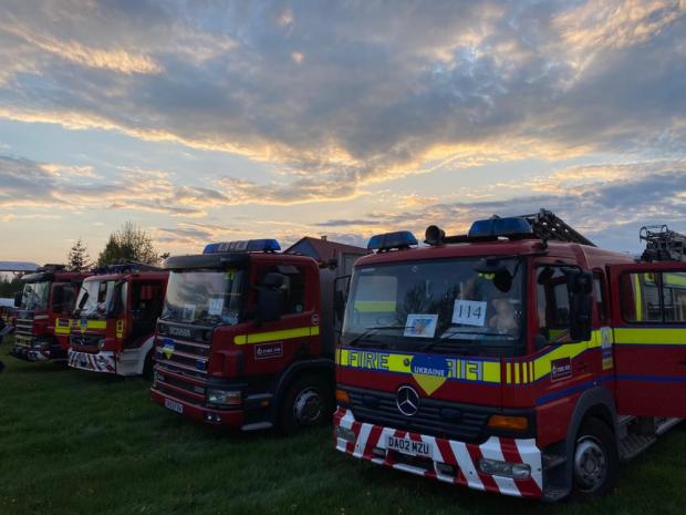Runcorn and Widnes World: Two Cheshire fire engines are among more than 20 vehicles that will help firefighters in the war-torn country to protect their communities