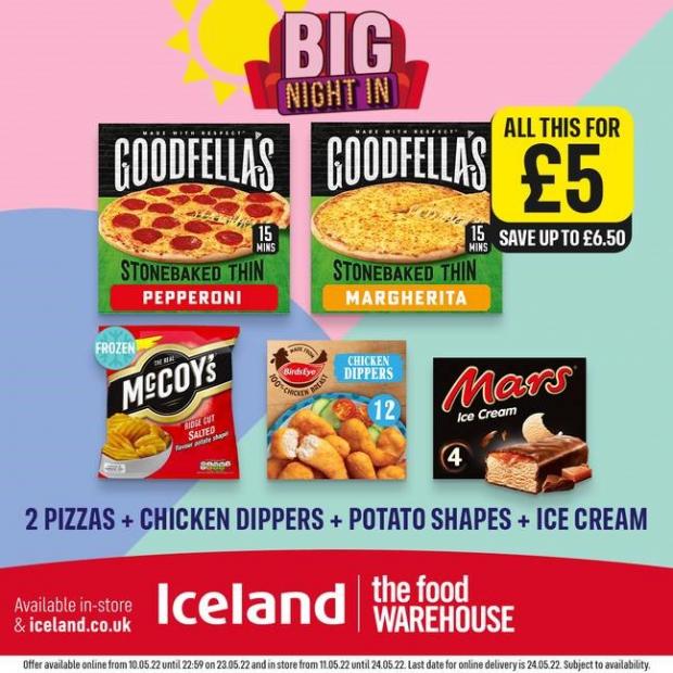 Runcorn and Widnes World: Iceland 'Big Night In' meal deal (Iceland)
