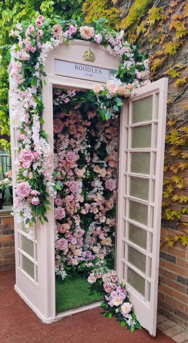 Runcorn and Widnes World: Boodles May floral phone box creation