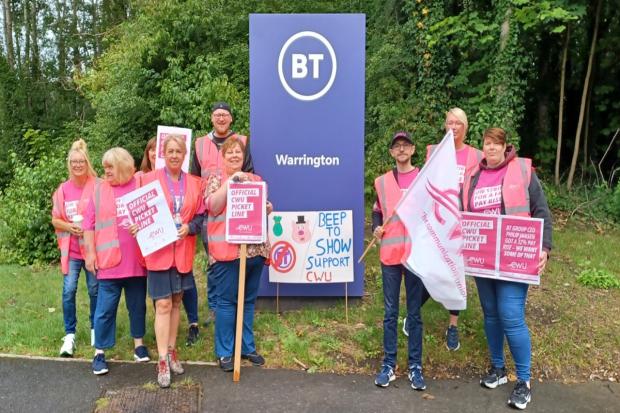 BT Group workers across the country are collecting donations for foodbanks whilst on strike