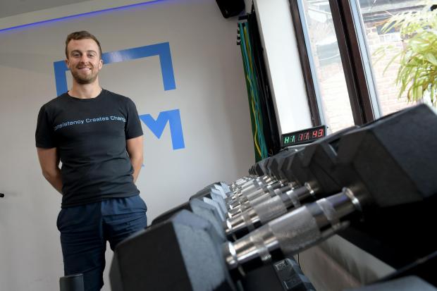 Sam Caddick of SJC Physio in the new gym space - Pictures: Dave Gillespie
