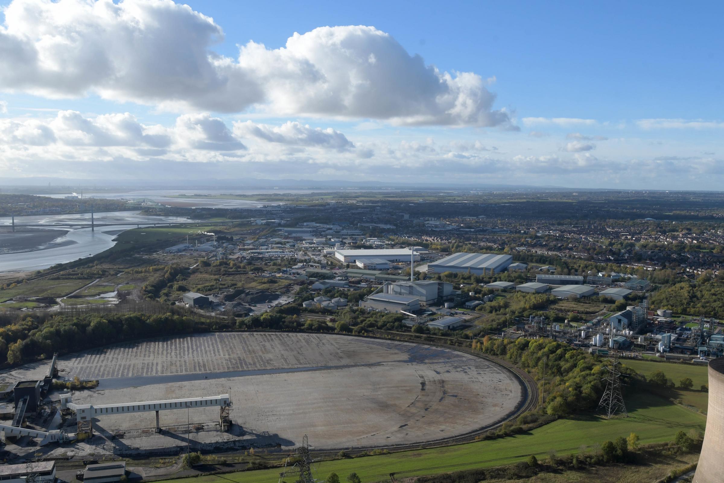 Photos from the top of Fiddlers Ferry show stunning views of Widnes and Runcorn. Pictures: Dave Gillespie