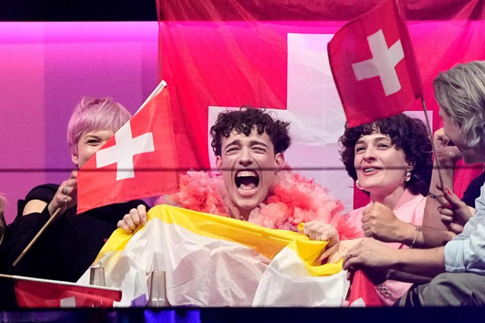 Switzerland’s Nemo tops Eurovision jury vote