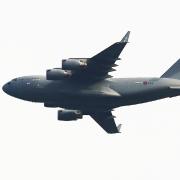 An RAF C17 Globemaster spotted flying over Cheshire photographed by Steve Pinchbeck