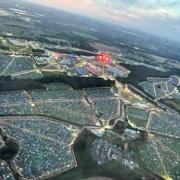 Amazing aerial pictures of the Creamfields festival