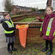 Primary school pupils keep their community tidy with two-day litter pick
