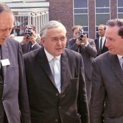 Then-Prime Minister Harold Wilson visits Daresbury Laboratory in 1967 (Image: Eddie Whitham)