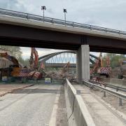 The M56 will be closed again as bridge demolition work continues