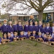 St Michael with St Thomas Church of England Primary School received a generous donation from Miller Homes of hedgehog houses to be kept in the school grounds