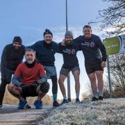 Members of The Sliverbacks Running Club in Runcorn
