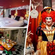 Inside one of the Alice in Wonderland themed homes. Picture: SWNS