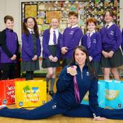 Olympian gymnast Beth Tweddle inspires children at St Gerard's RC Primary School